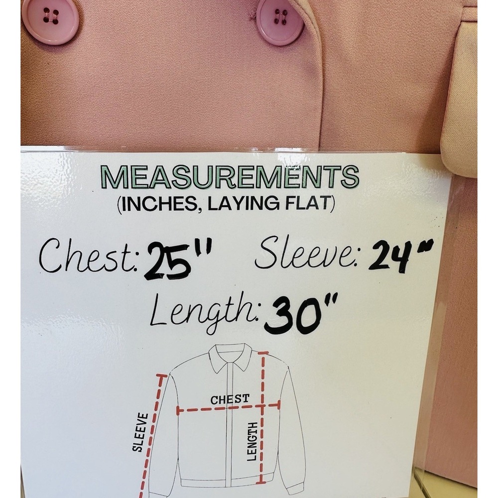 Gasanova Women's Pink Oversized Tuxedo Blazer Size 2 - Picture 7 of 8